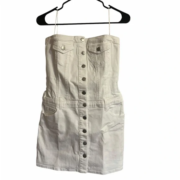 Amanda Uprichard Teyana Dress - White Denim